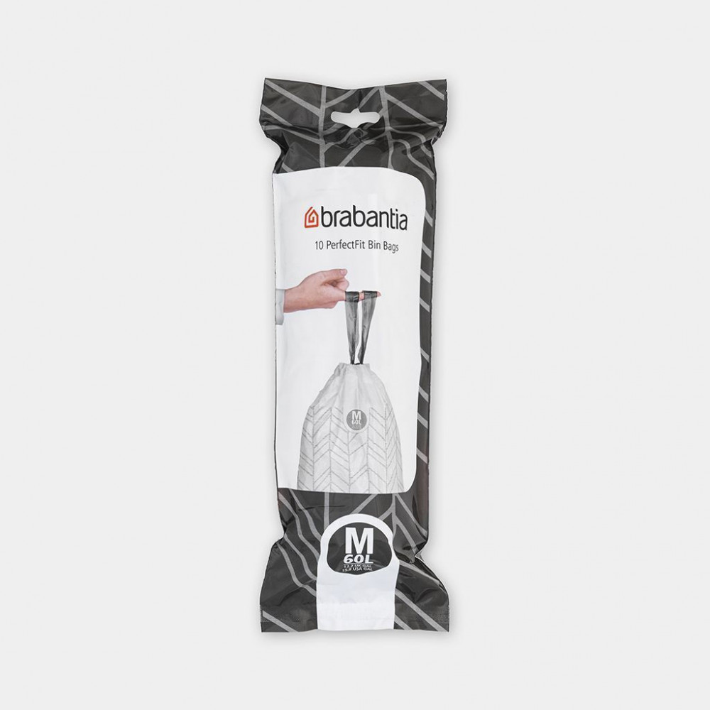 Brabantia PerfectFit Müllbeutel Bo, Codierung M (60 Liter)