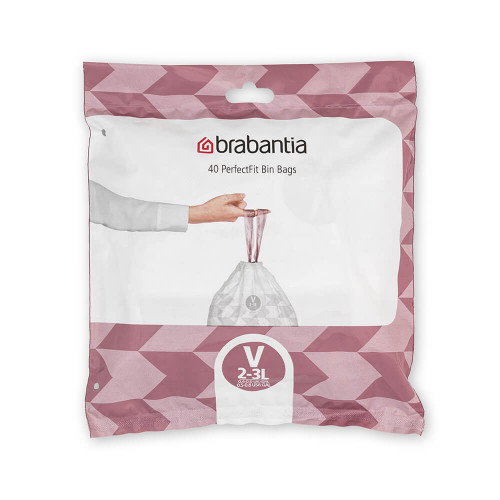 Brabantia PerfectFit Müllbeutel NewIcon, Codierung V (3 Liter)