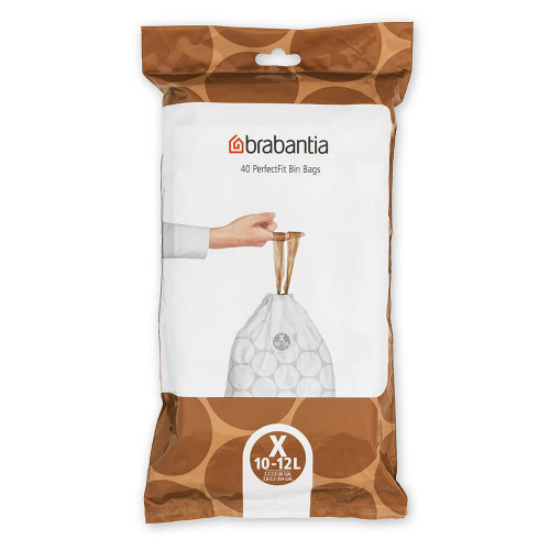 Brabantia PerfectFit Müllbeutel Bo & NewIcon, Codierung X 10-12l