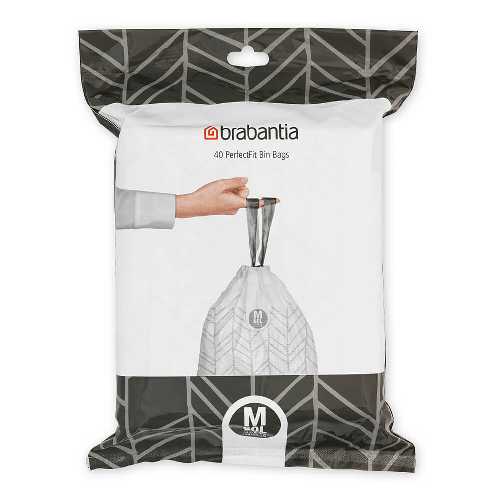 Brabantia PerfectFit Müllbeutel Bo, Codierung M (60 Liter)