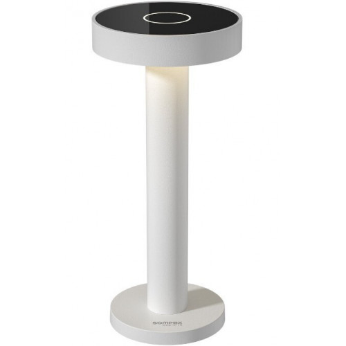 Sompex BORO white Battey-oper. Outdoor Floor Lamp