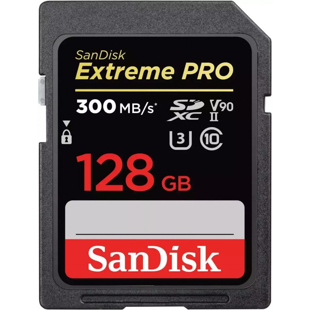 SanDisk ExtremePRO SDXCV90 128GB 300MB UHS-II SDSDXDM-128G-GN4IN