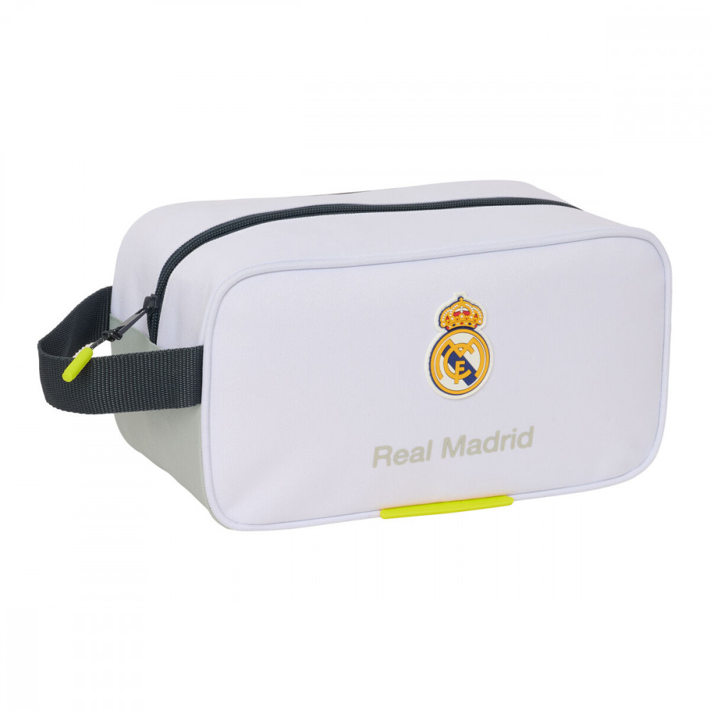 Θήκη Παπουτσιών Ταξιδιού Real Madrid C.F. Λευκό 29 x 15 x 14 cm 