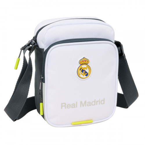 Τσάντα Ώμου Real Madrid C.F. Λευκό 16 x 22 x 6 cm 
