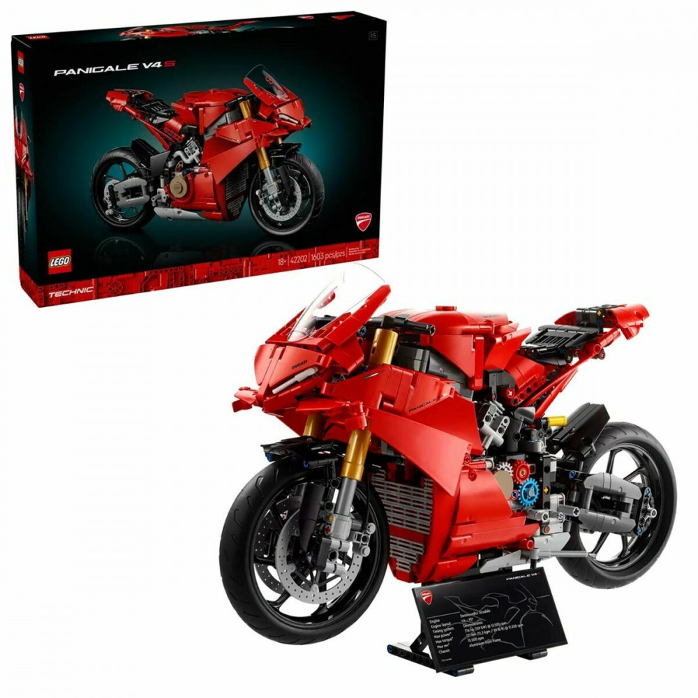 Lego Technic Ducati Panigale V4 S Motorcycle για 18+ Ετών 1603τμχ 42202