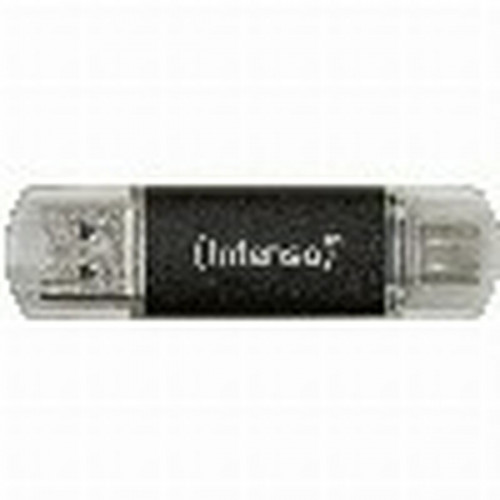 Intenso Twist Line 64GB USB 2.0 Stick με σύνδεση USB-A & USB-C Μαύρο