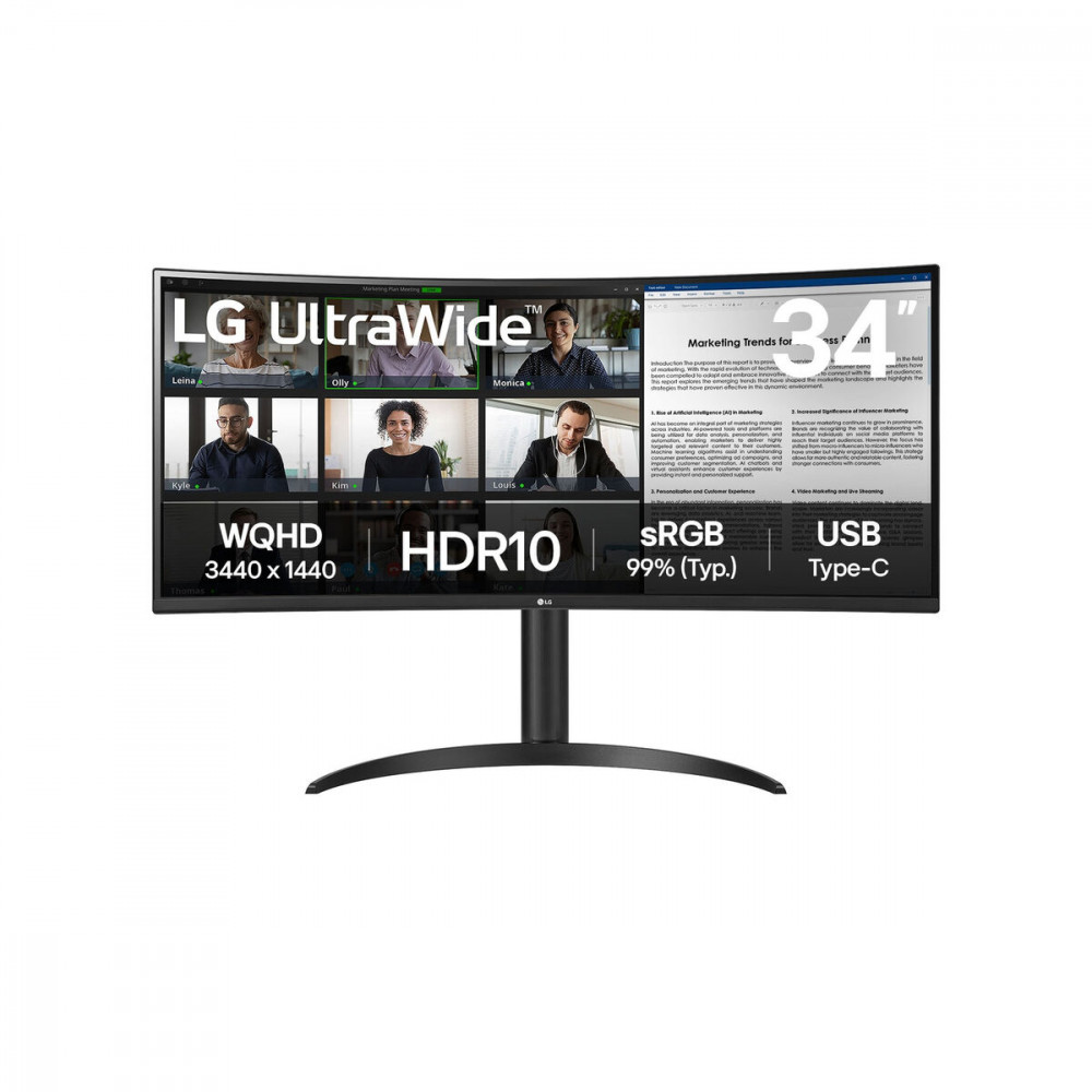 Οθόνη LG 34WR50QK-B 34 4K Ultra HD LCD Wide Quad HD 