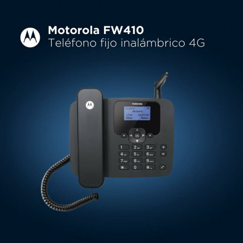 Σταθερό Τηλέφωνο Motorola 107FW410L Μαύρο 