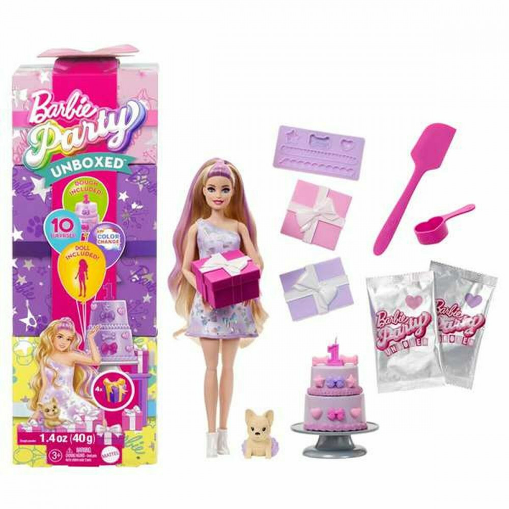 Barbie Party Unboxed Κούκλα για 3+ Ετών JFG70