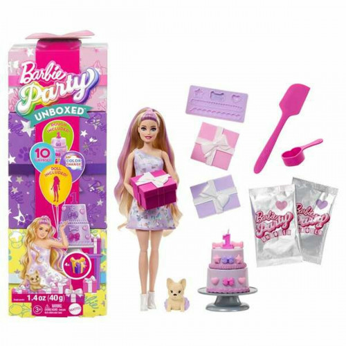 Barbie Party Unboxed Κούκλα για 3+ Ετών JFG70