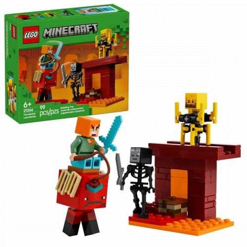 Lego Minecraft The Nether Lava Battle για 6+ Ετών 99τμχ 21266