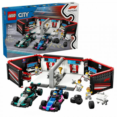 Lego City F1® Garage & Mercedes-AMG & Alpine Cars για 7+ Ετών 678τμχ 60444