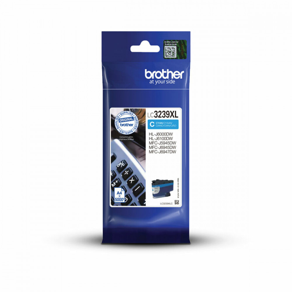 Brother LC3239XL Γνήσιο Μελάνι Εκτυπωτή InkJet Κυανό (LC-3239XLC)