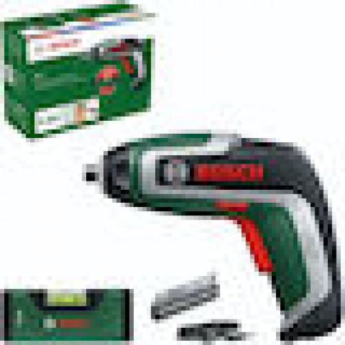 Akkuschrauber IXO 7 Wasserwagen-Set 3,6Volt (grün/schwarz, Li-Ionen Akku 2,0Ah, Wasserwaage 12cm, Bitsatz)