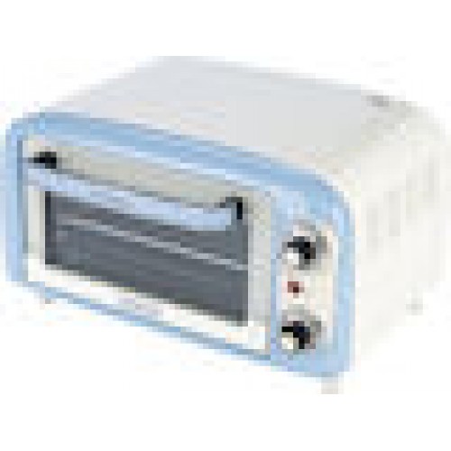 Mini-Backofen Vintage Blue (white/hellBlue, 800 Watt, 10 Liter)
