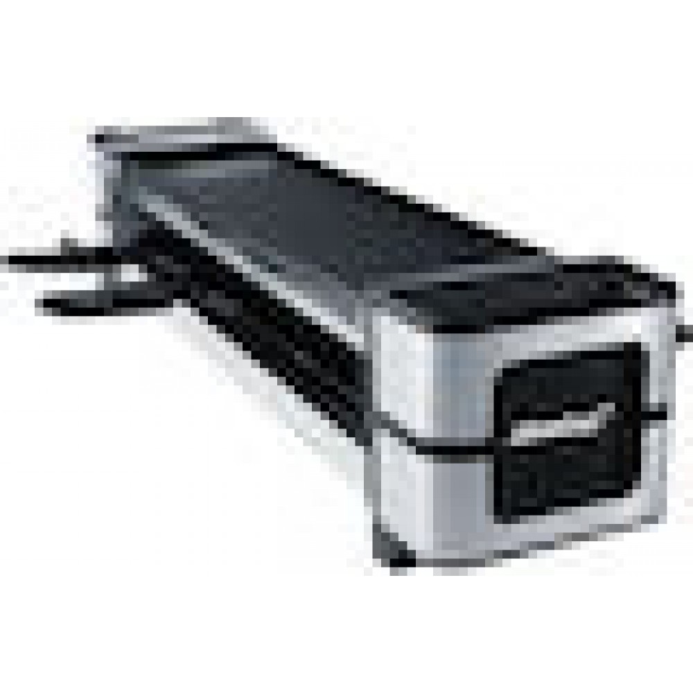 Guss-Raclette RC 140 (schwarz/edelstahl, 600 Watt, wendbare Grillplatte)