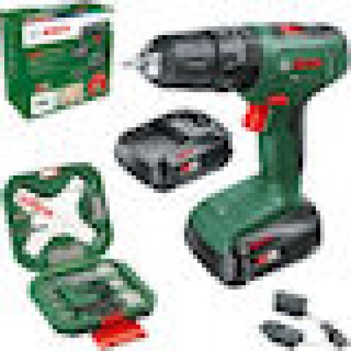 Akku-Schlagbohrschrauber EasyImpact 18V-40+ Zubehörset (grün/schwarz, 2x Li-Ionen Akku 2,0Ah, POWER FOR ALL ALLIANCE)