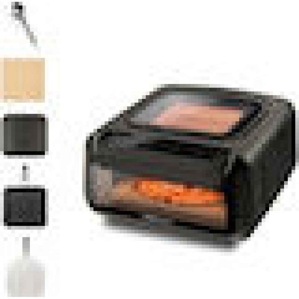 3-in-1 Pizzaofen Krispy (schwarz, 2.100 Watt, für Pizza Ø 32cm, inkl. Pizzaschneider)