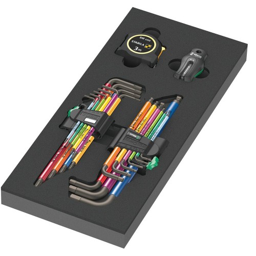 9740 Schaumstoffeinlage Winkelschl�ssel-Set 1, 20?part (Black/grey, in Schaumstoffeinlage f�r Werkstattwagen)