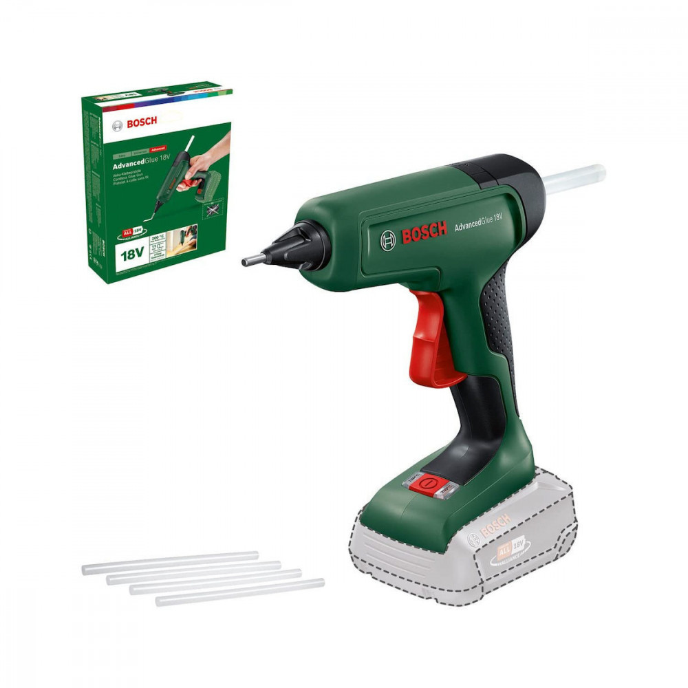 Akku-Hei�klebepistole AdvancedGlue 18V (gr�n/Black, ohne Akku und Ladeger�t, POWER FOR ALL ALLIANCE)