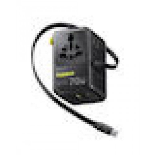 Wall Charger Baseus Travel EnerCore CG11, 70W, 1 x USB-C - 2 x Schuko - 2 x USB-A, with USB-C Cable, Black E0307E00