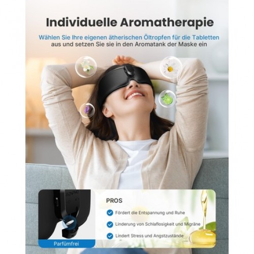 Renpho Eyesnooze Aroma Eye Massager with Heat Aromatherapy and Air Pressure