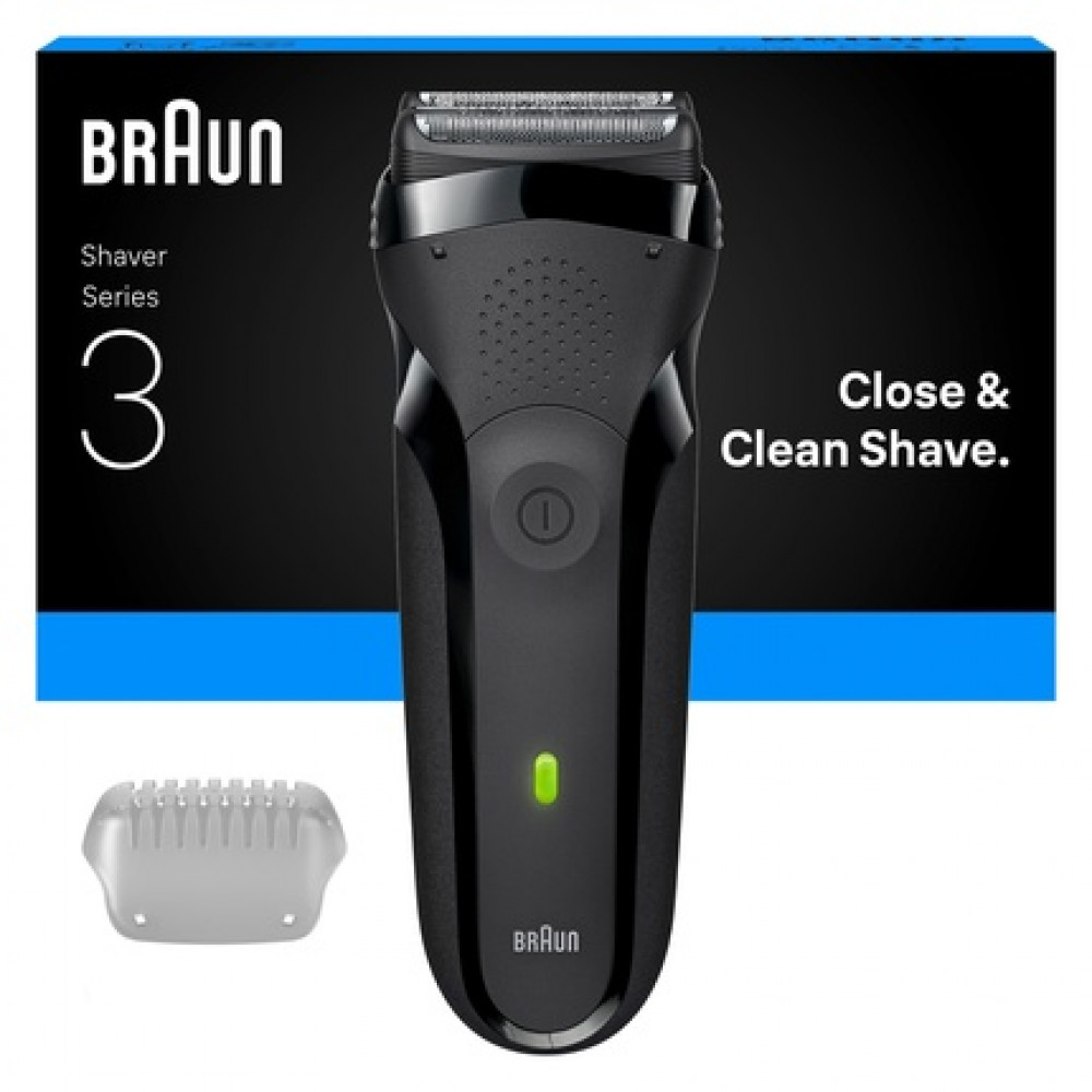 Braun Series 3 Electric Shaver In Grey