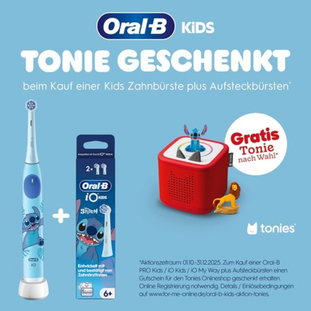 Oral-B IO Kids Disney Stitch Electric Toothbrush for Children