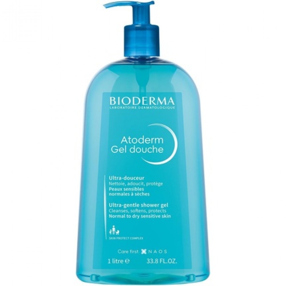 Bioderma Atoderm Gel Douche Body Wash for Normal, Dry & Sensitive Skin 1lt