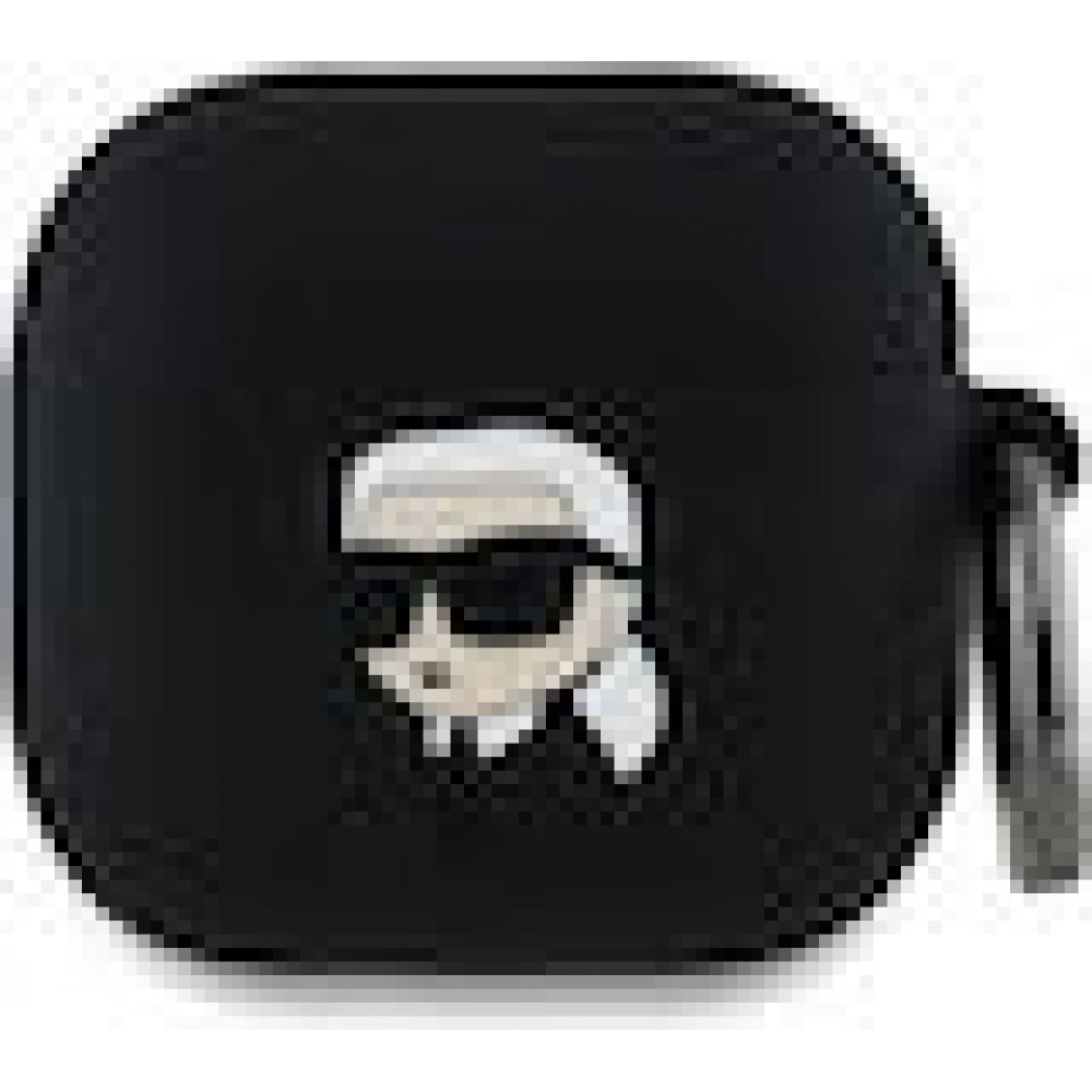 Karl Lagerfeld KLA4RUNIKK AirPods 4 cover black Silicone Karl Head 3D