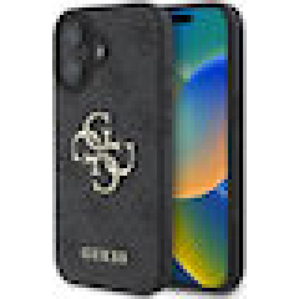 Guess GUHCP16S4GMGGR iPhone 16 6.1 black hardcase 4G Big Logo