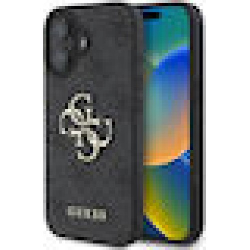 Guess GUHCP16S4GMGGR iPhone 16 6.1 black hardcase 4G Big Logo