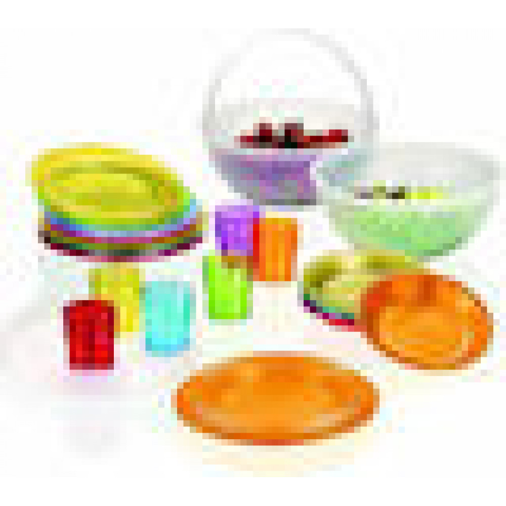 Guzzini HAPPY HOUR PIC BOLL Picknick Set 6 Pers. Assorted c.