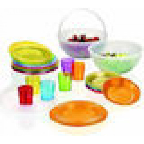 Guzzini HAPPY HOUR PIC BOLL Picknick Set 6 Pers. Assorted c.