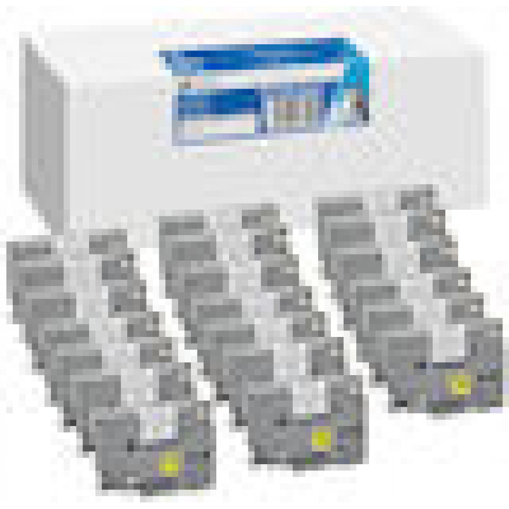 20x G&G Schriftband 9mm x 8m sw- ws komp. m. Brother TZe-221