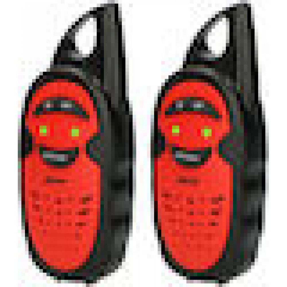 Alecto Walkie Talkie 2er Set fr Kinder, 3 km Reichw., Schwarz/Ro