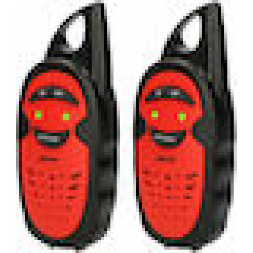Alecto Walkie Talkie 2er Set fr Kinder, 3 km Reichw., Schwarz/Ro