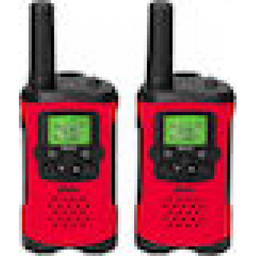 Alecto Walkie Talkie 2er Set fr Kinder, 7 km Reichw., rot/schw.