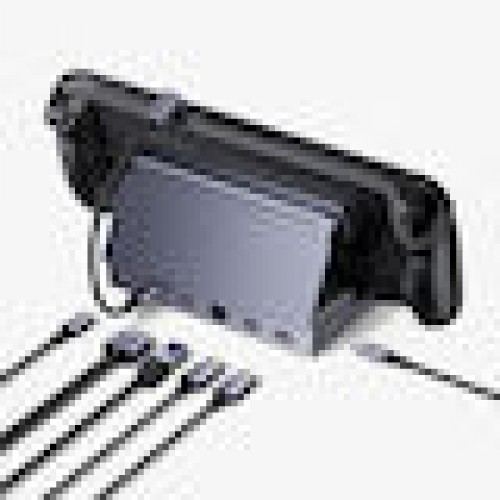 Stacja dokujaca UGREEN CM800 6w1 do konsol przenosnych Steam Deck / Asus ROG Ally USB-C do HDMI 4K 120Hz 2x USB USB-C RJ45 (szara)