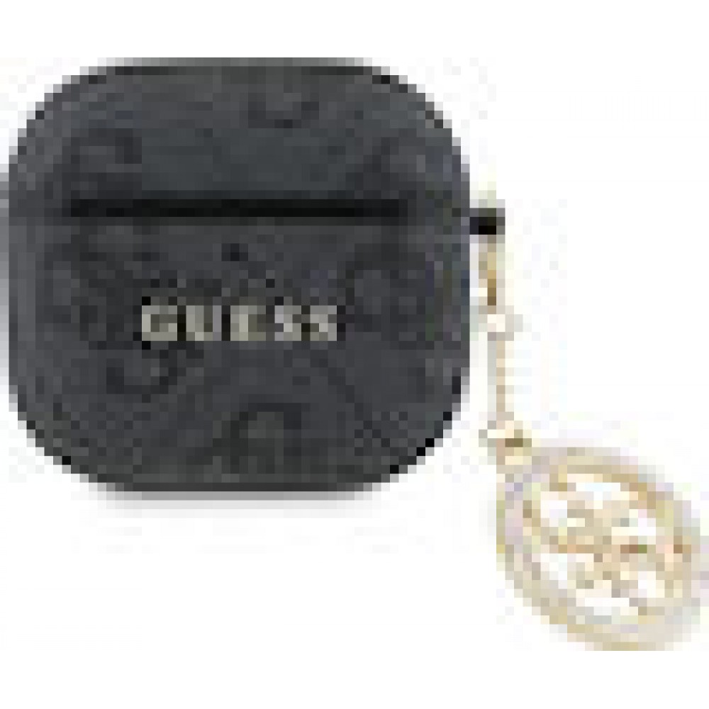 Etui Guess 4G Strass Charm do AirPods 4 czarny