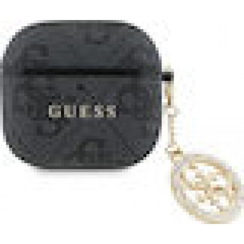 Etui Guess 4G Strass Charm do AirPods 4 czarny