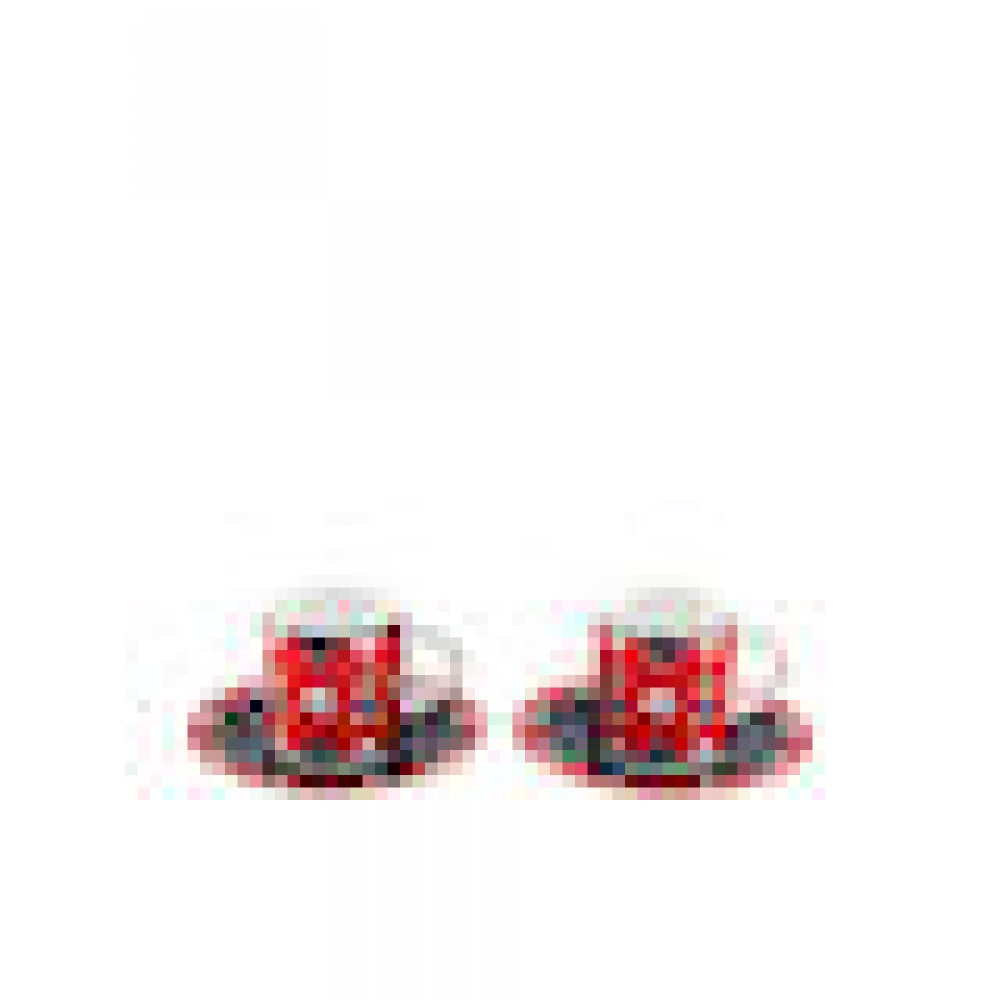 Bialetti Joyful Christmas 2 x 80 ml czerwony
