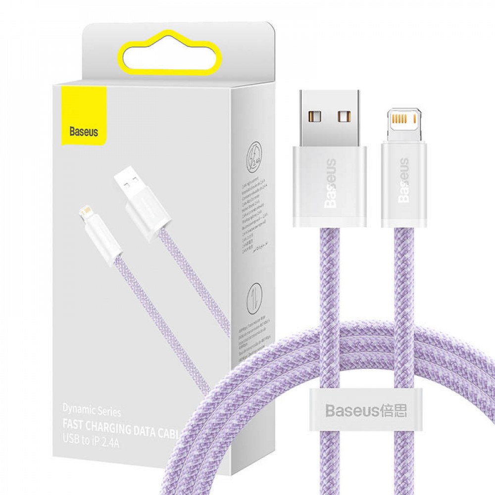 Baseus Dynamic Braided USB to Lightning Cable Μωβ 1m (CALD000405)