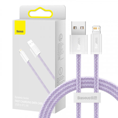 Baseus Dynamic Braided USB to Lightning Cable Μωβ 1m (CALD000405)