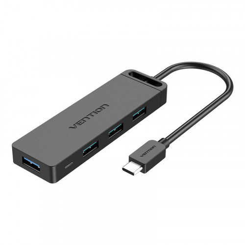 Hub 5in1 with 4 Ports USB 3.0 and USB-C cable 1m Vention TGKBF Type ABS