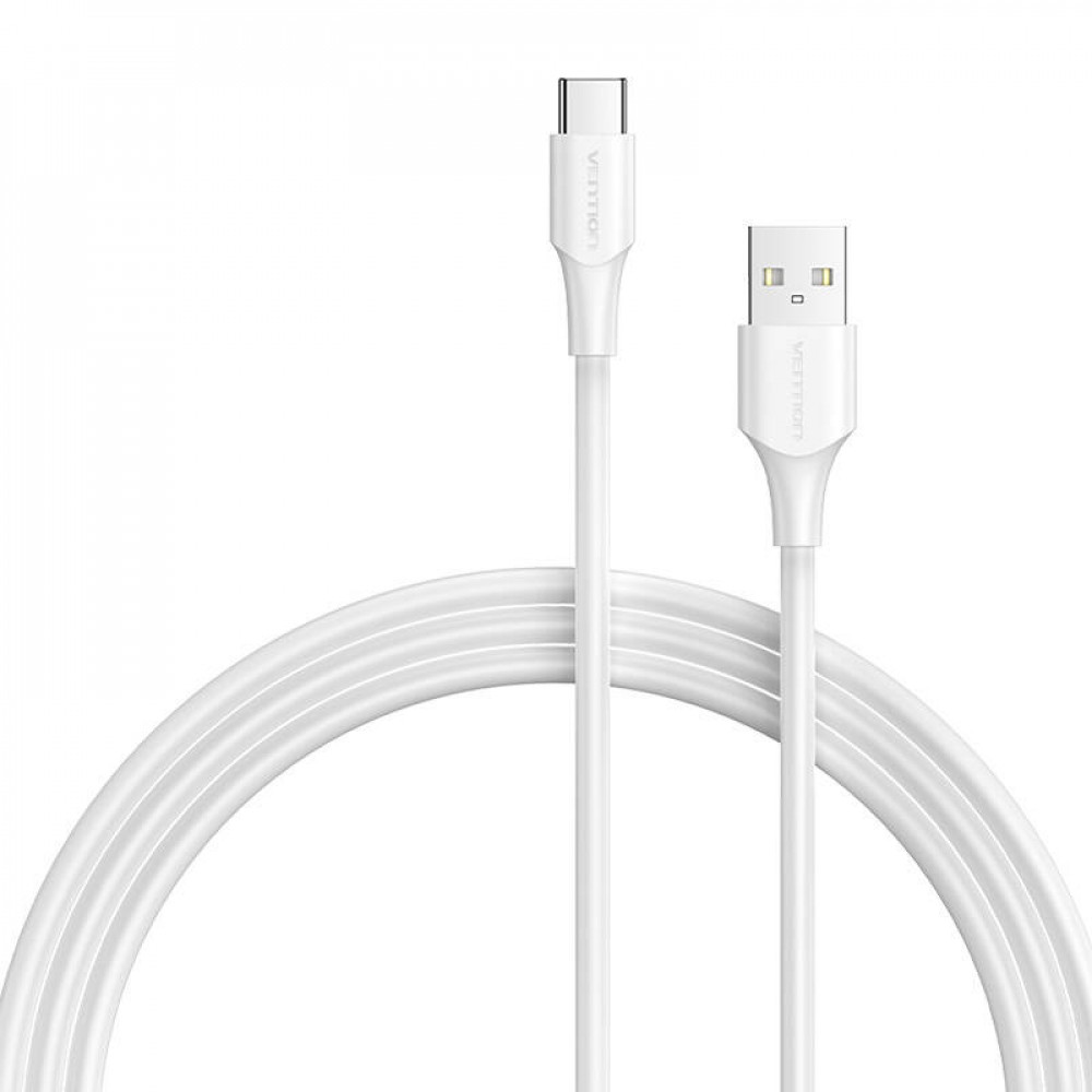 USB 2.0 A to USB-C 3A Cable Vention CTHWF 1m White