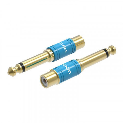 Audio adapter Vention VDD-C03 6.35mm male to RCA female blue