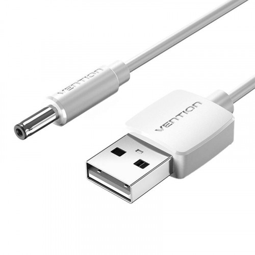 USB to 3.5mm Barrel Jack 5V DC Power Cable 0.5m Vention CEXWD (white)