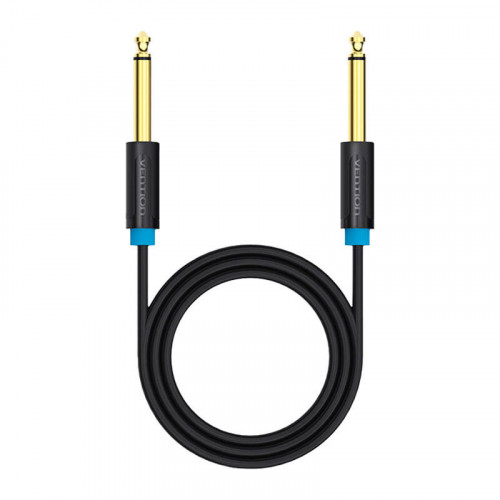 6.35mm TS Male to Male Audio Cable 2m Vention BAABH (black)