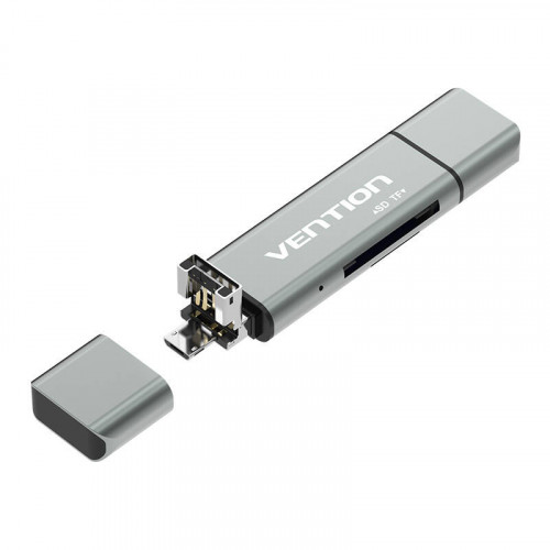 Multifunctional USB2.0 Card Reader Vention CCJH0 Gray